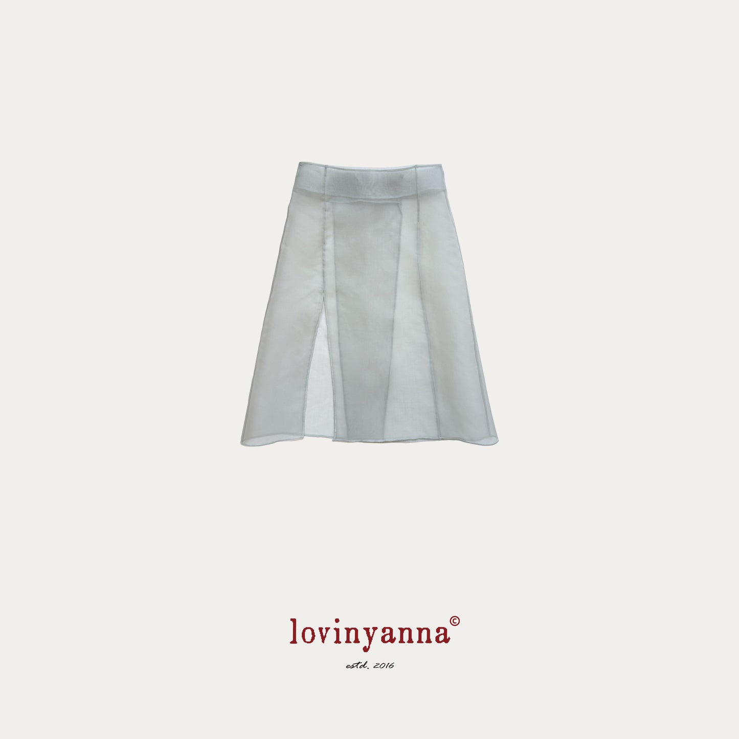Organza Skirt – Slate Blue