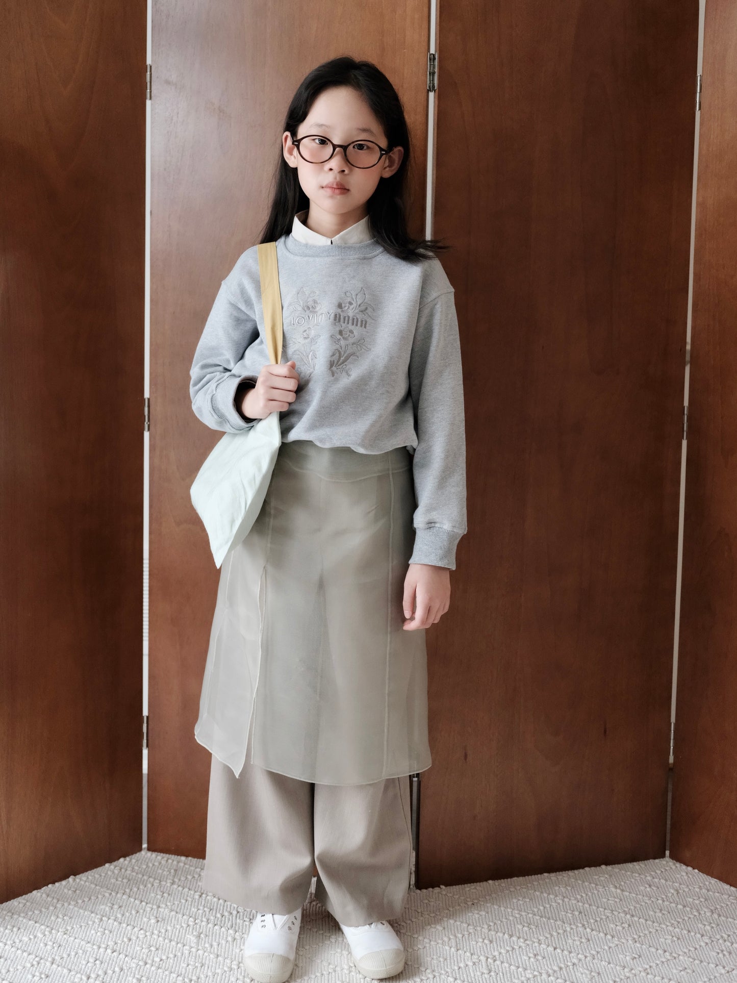 Organza Skirt – Slate Blue