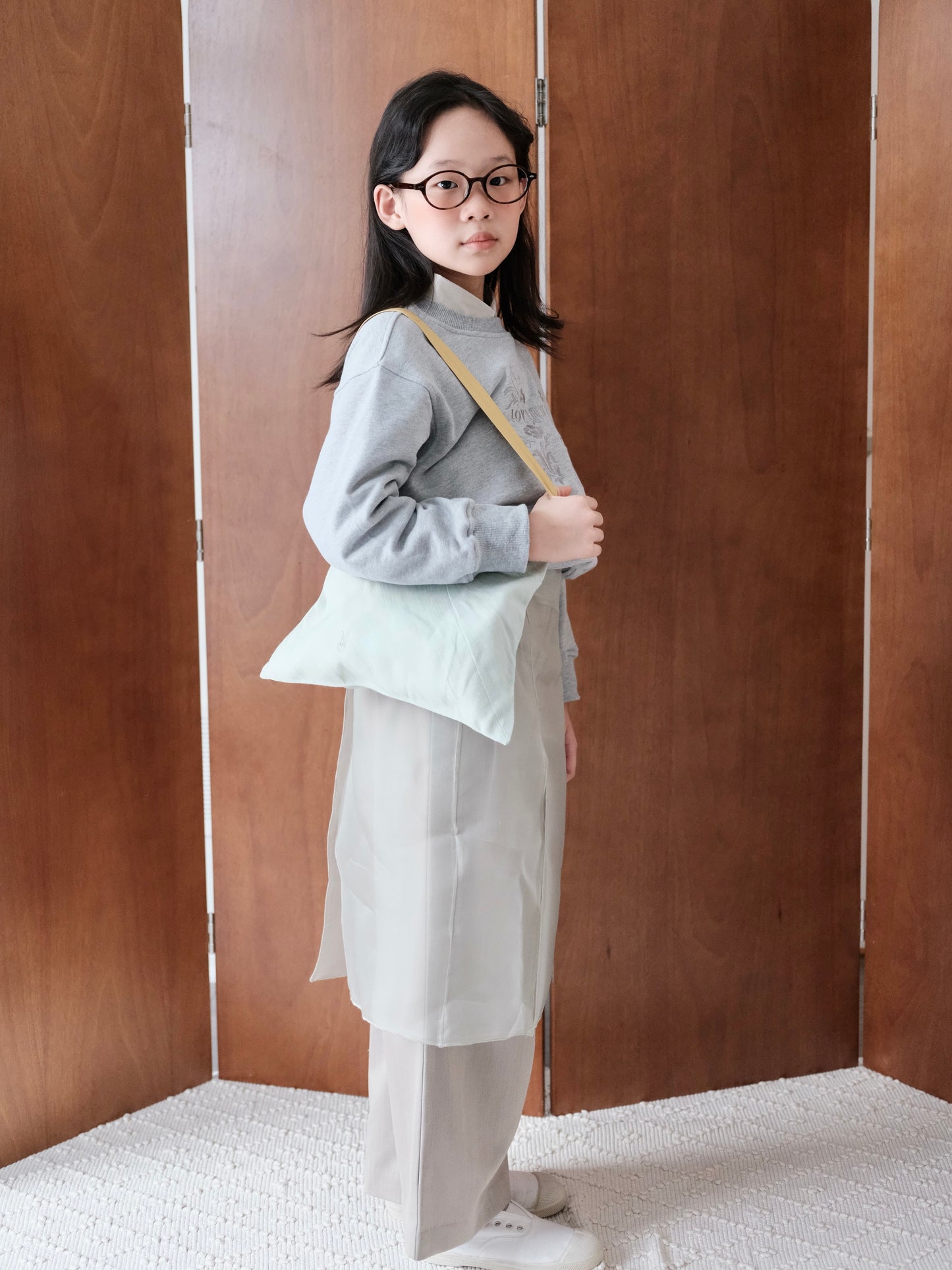 Organza Skirt – Slate Blue