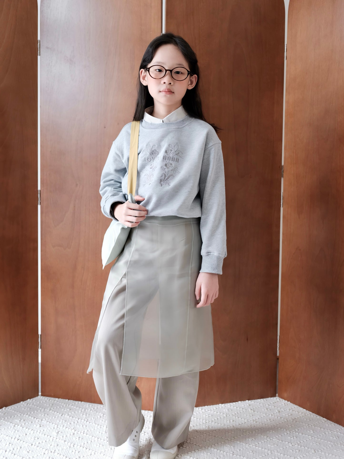 Organza Skirt – Slate Blue