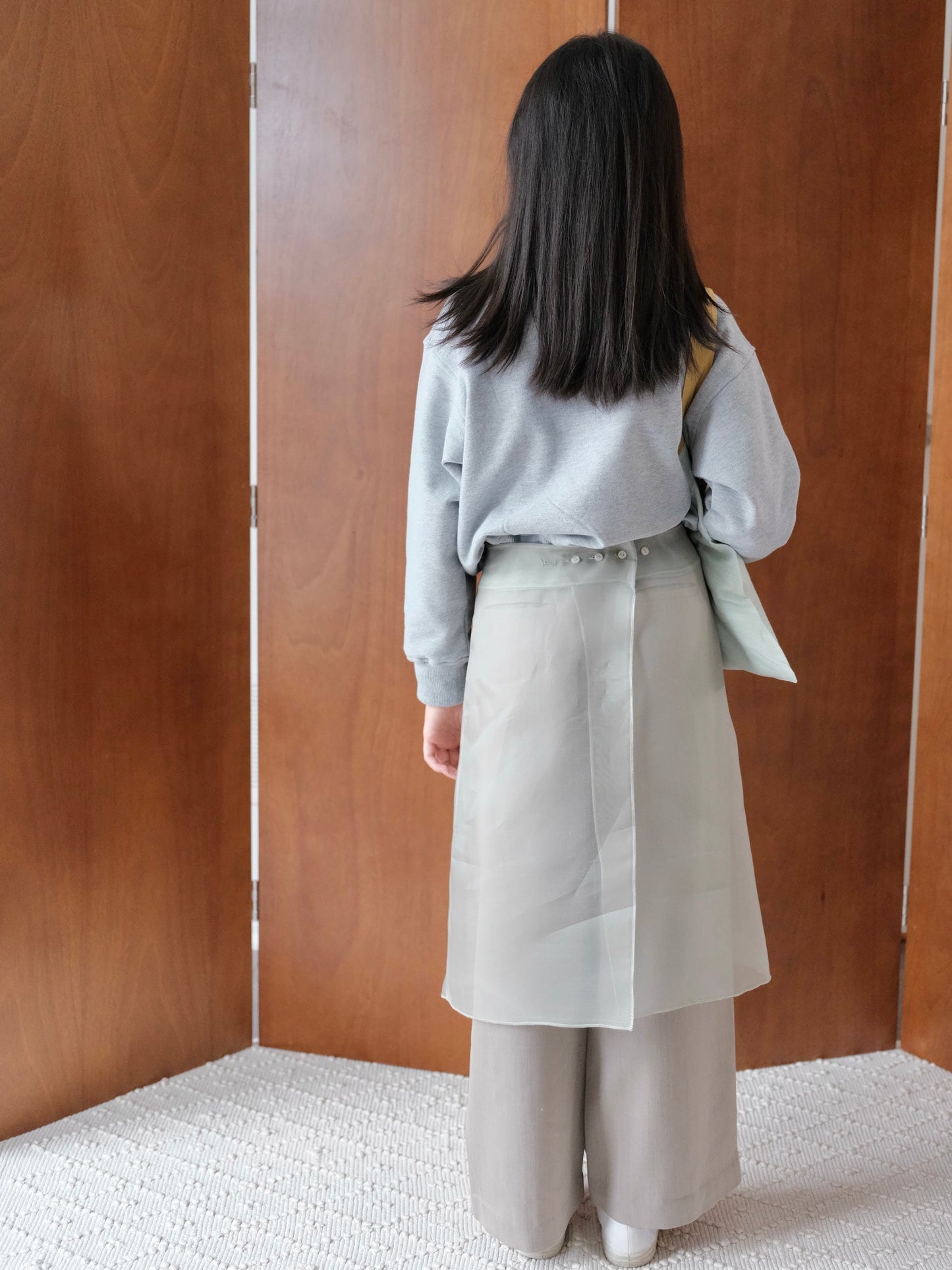Organza Skirt – Slate Blue