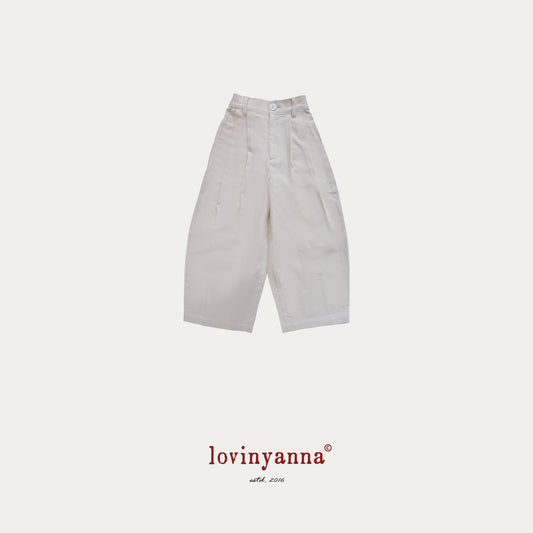 Wide-Leg Trousers – White